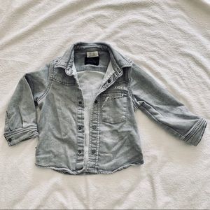 Super cute jean shirt/ jacket